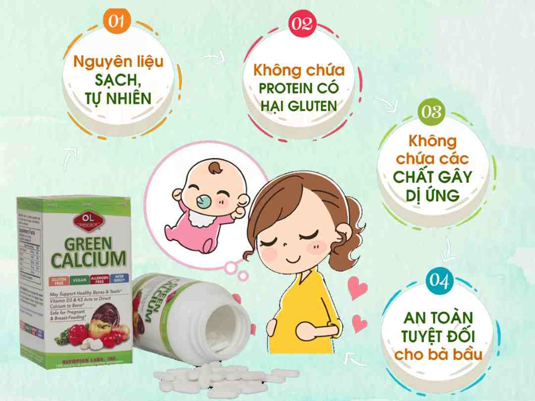 Loại canxi dạng hữu cơ tốt cho mẹ sau sinh