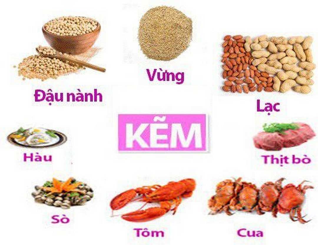 Kẽm là một loại khoáng chất vi lượng xuất hiện trong nhiều thực phẩm